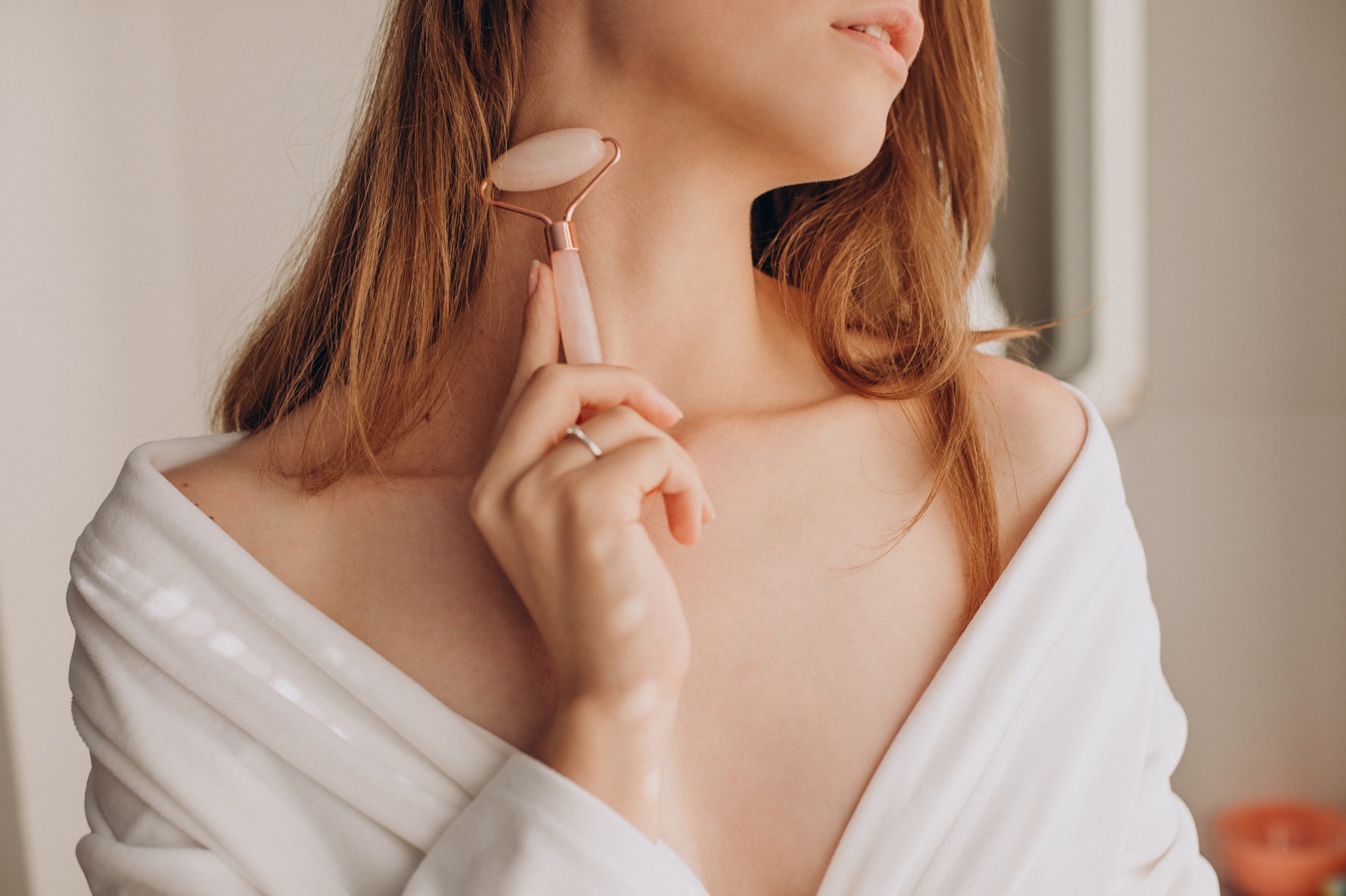 Skincare con hielo