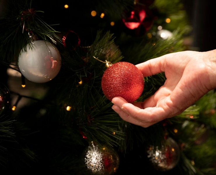 Moños la tendencia de decoración de árboles para la Navidad