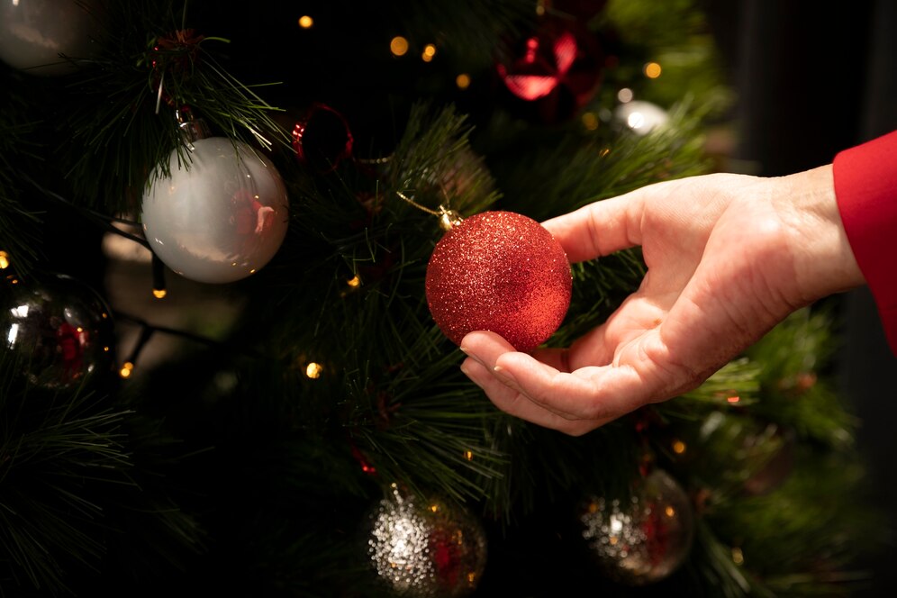 Moños la tendencia de decoración de árboles para la Navidad