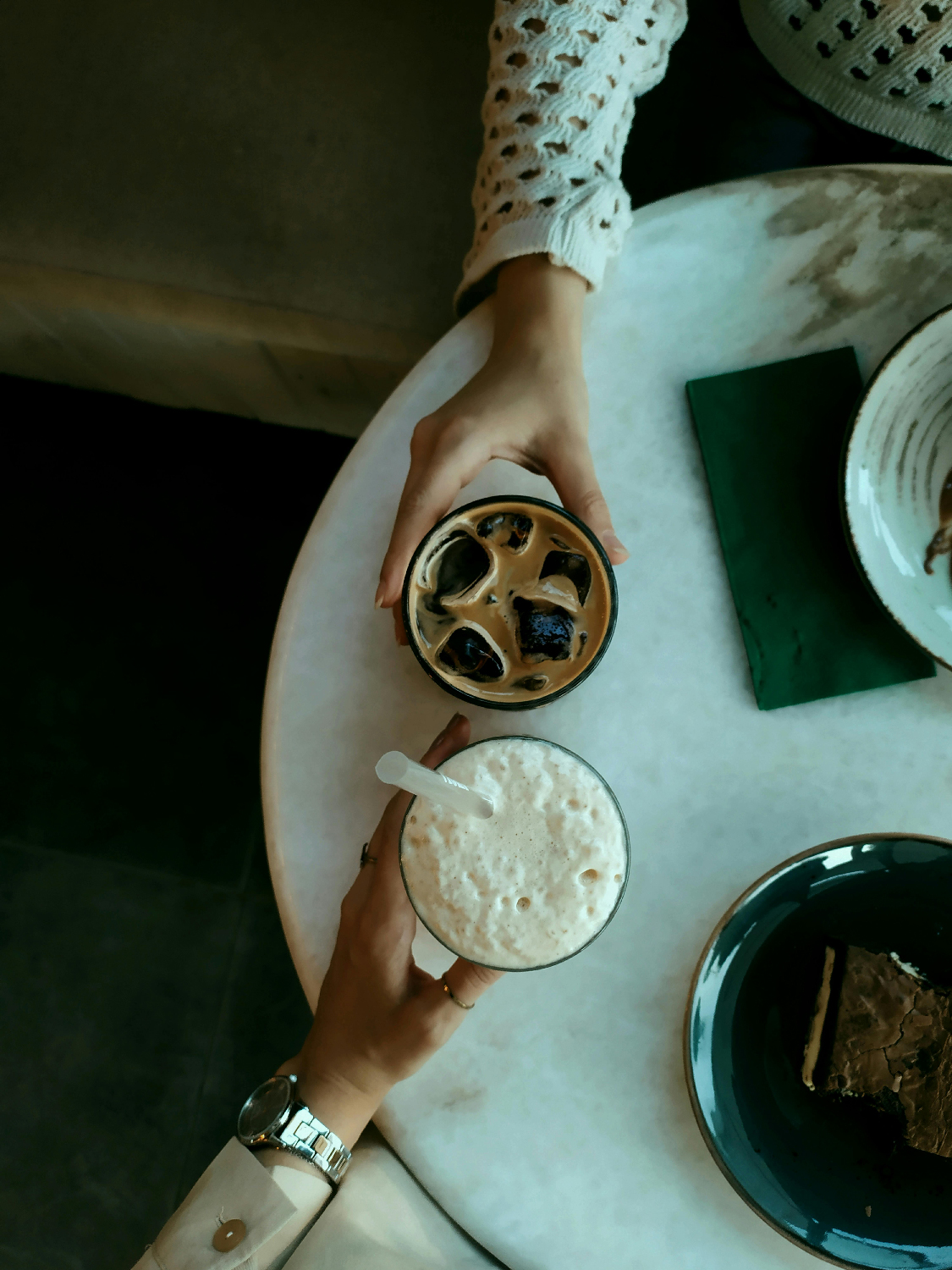 Frappe y bebidas con café.