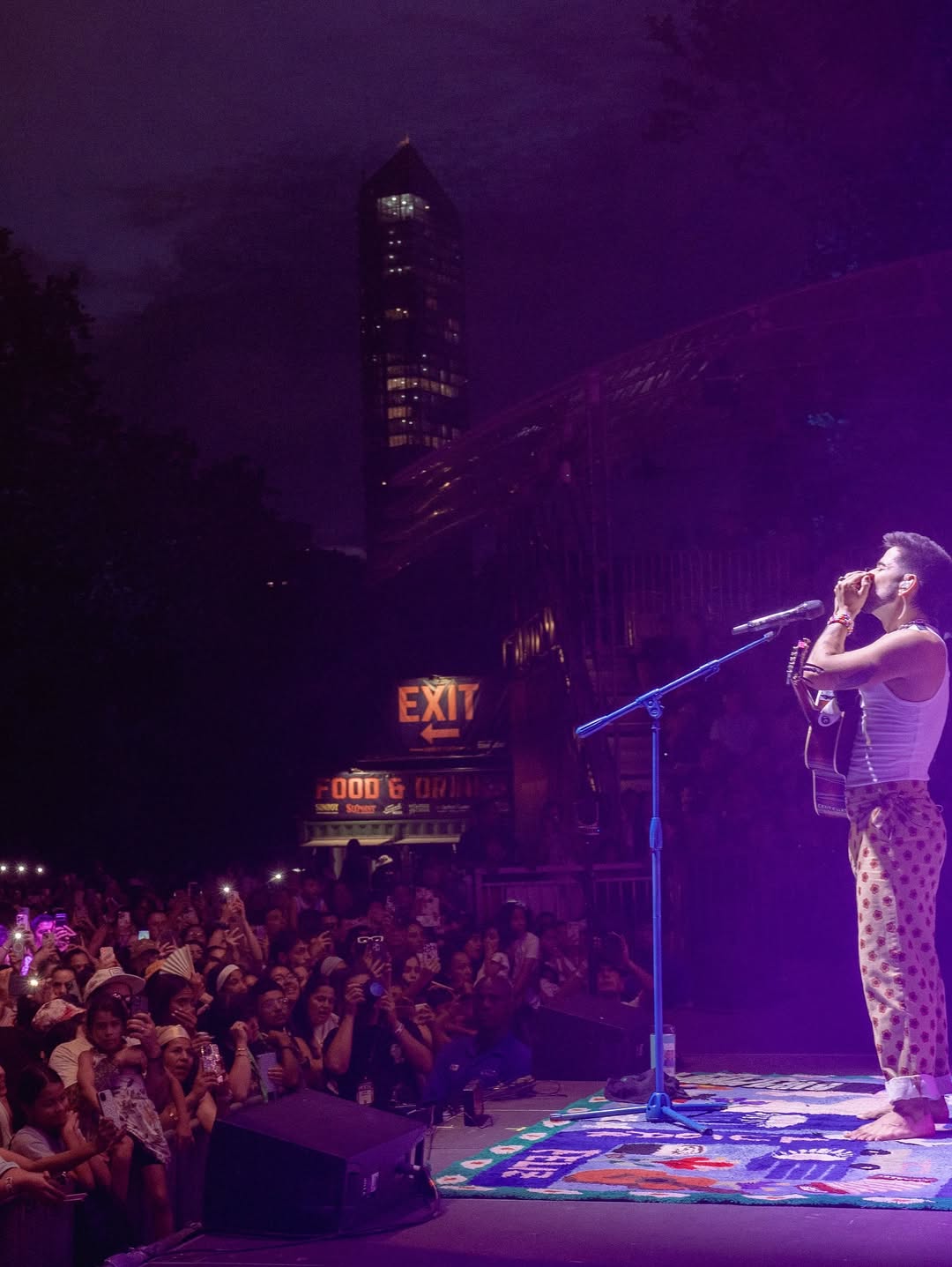 Camilo emocionó con un concierto gratuito en el Central Park de Nueva York