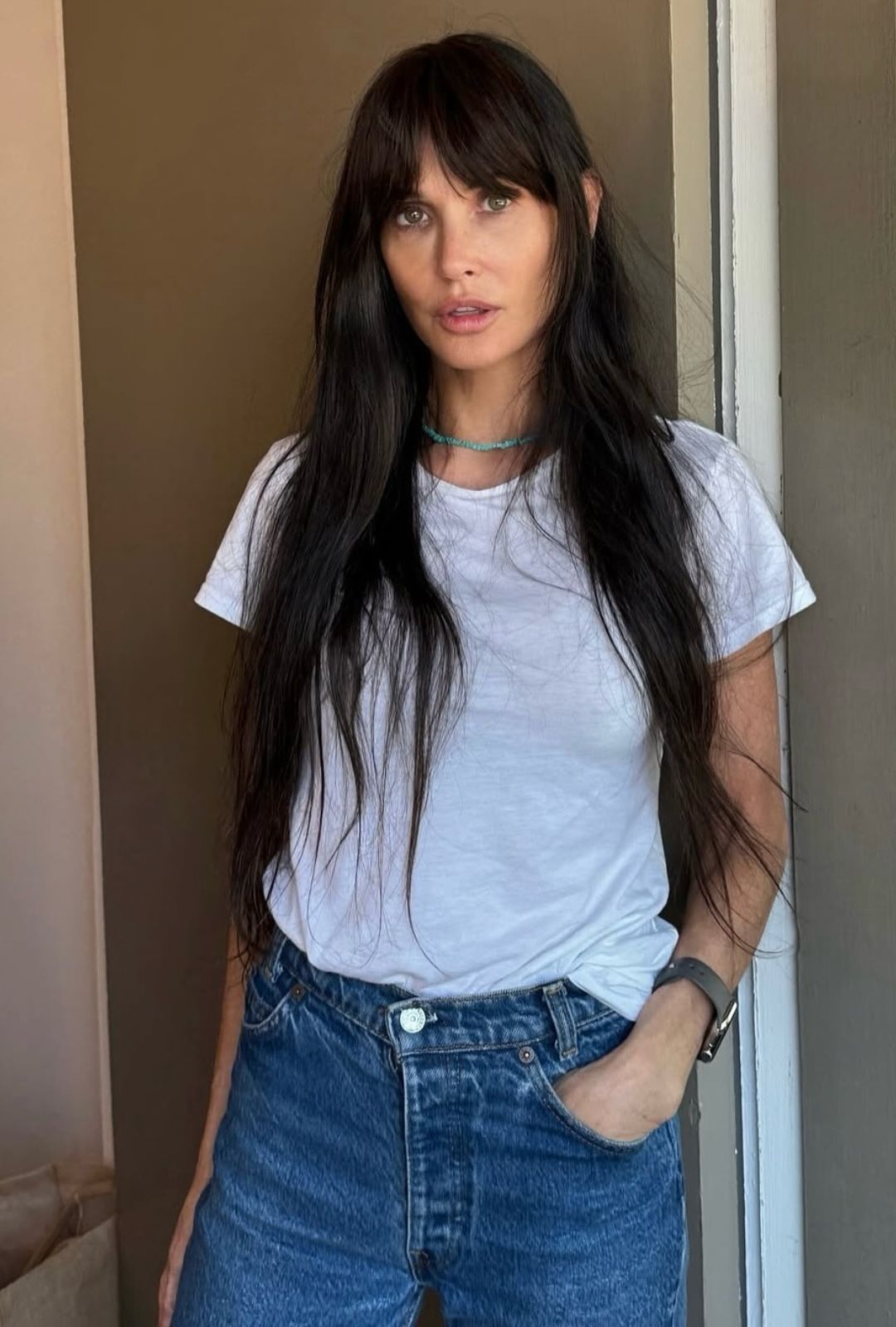Demi Moore cambia de look: El flequillo cortina de la actriz