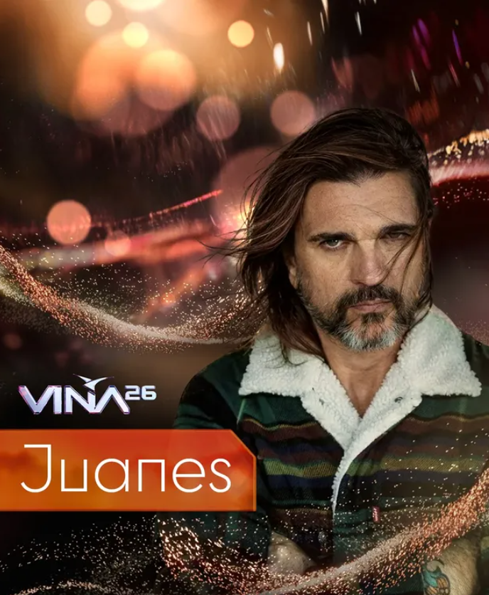 Juanes, el cantante que pondrá en alto a Colombia / Créditos: Instagram Festival Viña del mar