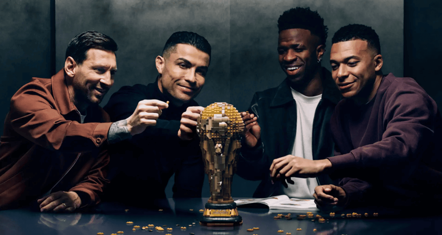 LEGO reúne a Messi, Cristiano, Mbappé y Vinícius en un comercial
