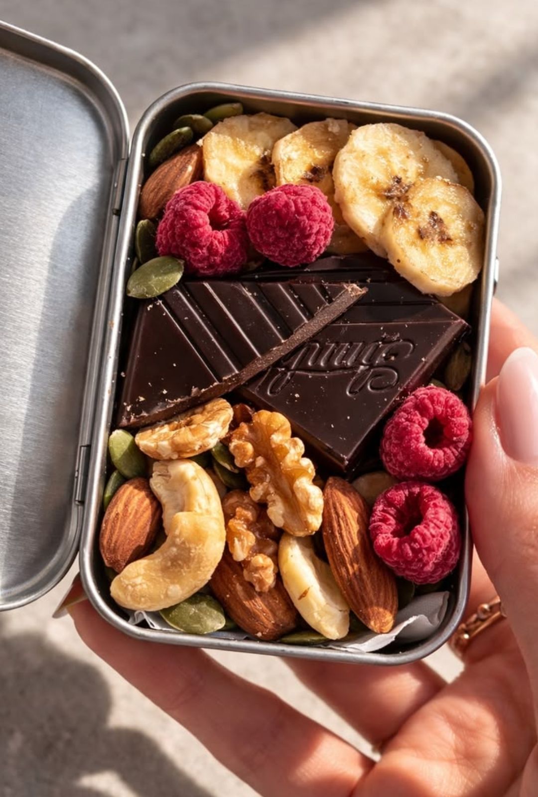 Snack tin.