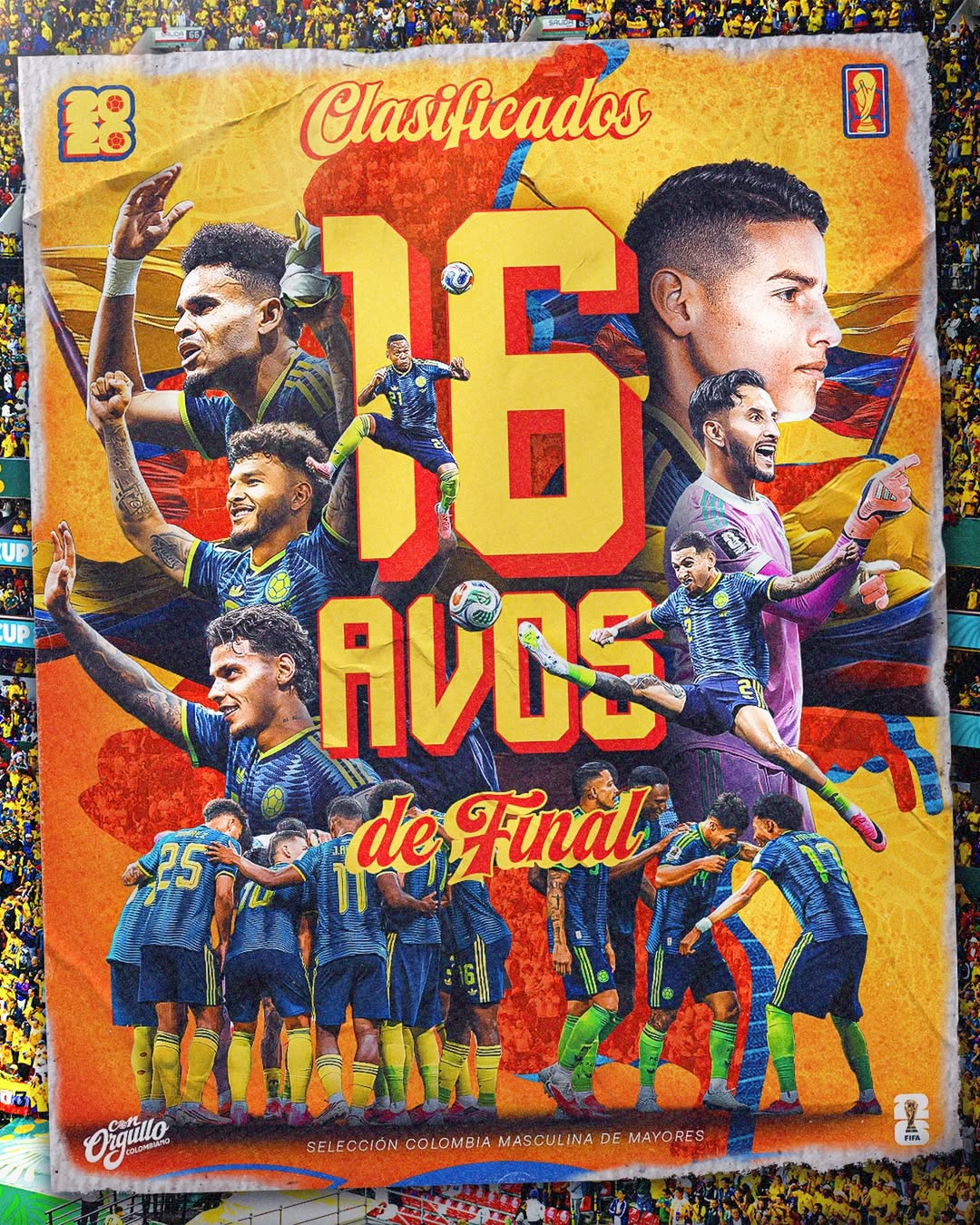 Con este triunfo, Colombia se asegura su lugar en los dieciseisavos de final / Créditos: Instagram Selección Colombia. 