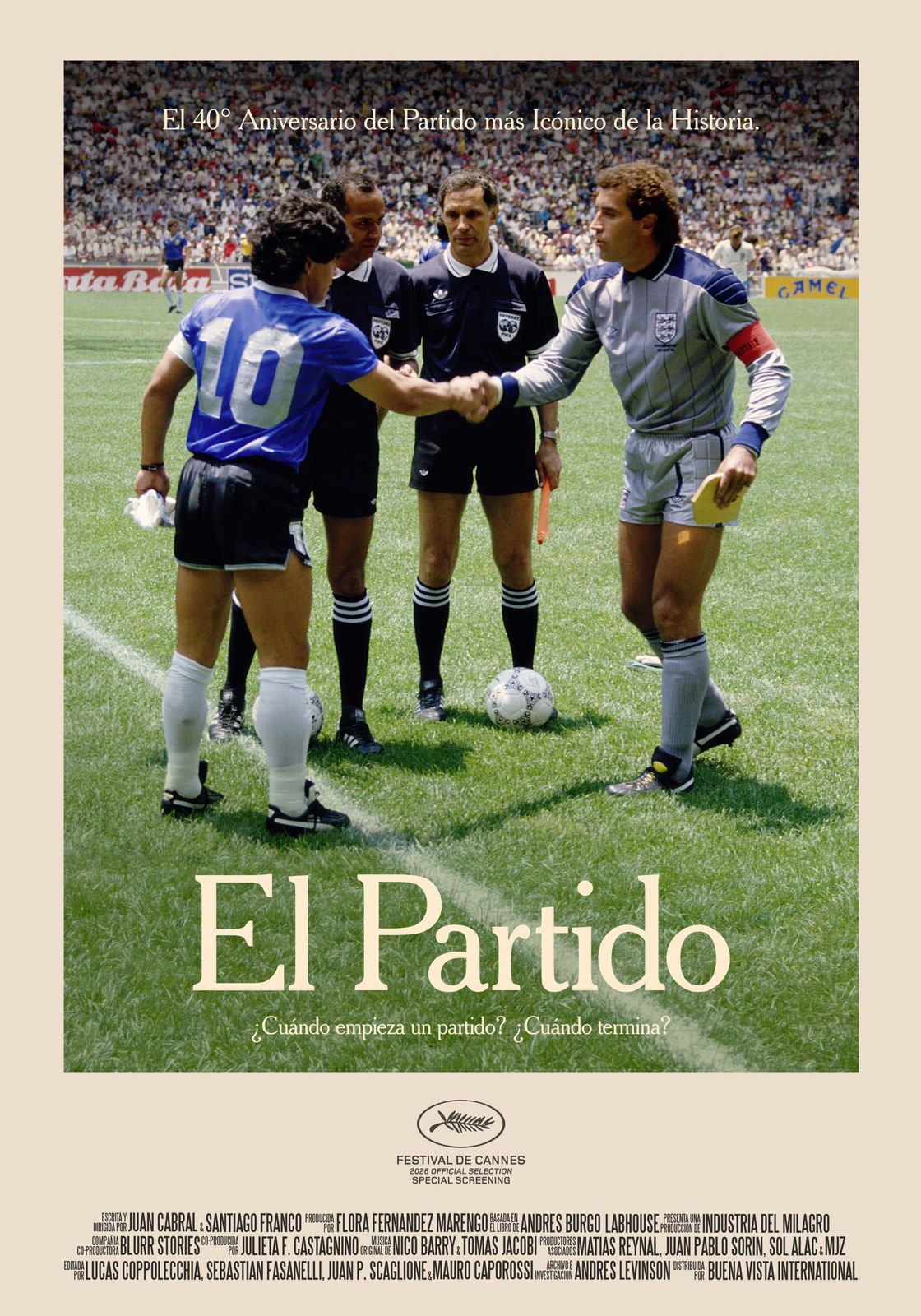 El partido, revive el histórico encuentro entre Argentina e Inglaterra en México 1986.