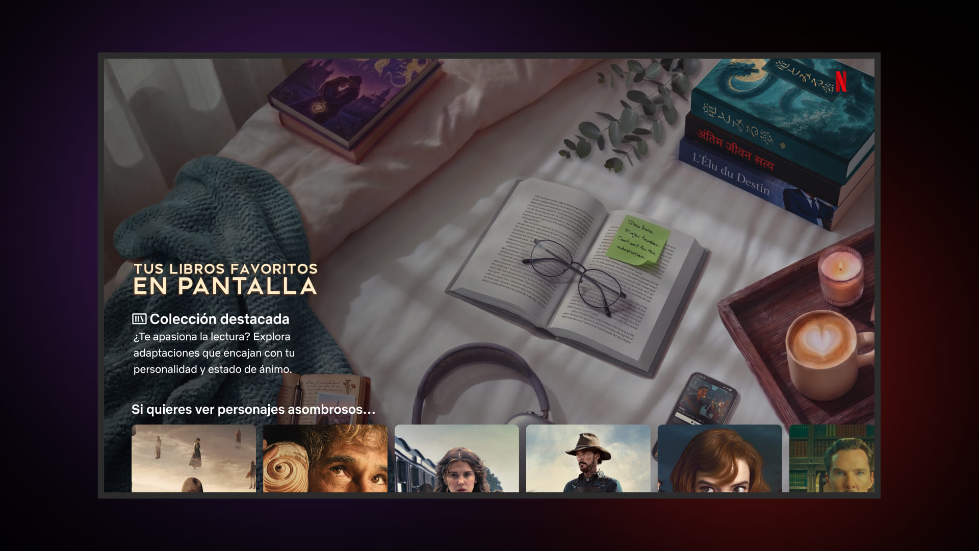 Netflix lanza una sección especial para los amantes de los libros. ¿De qué se trata?