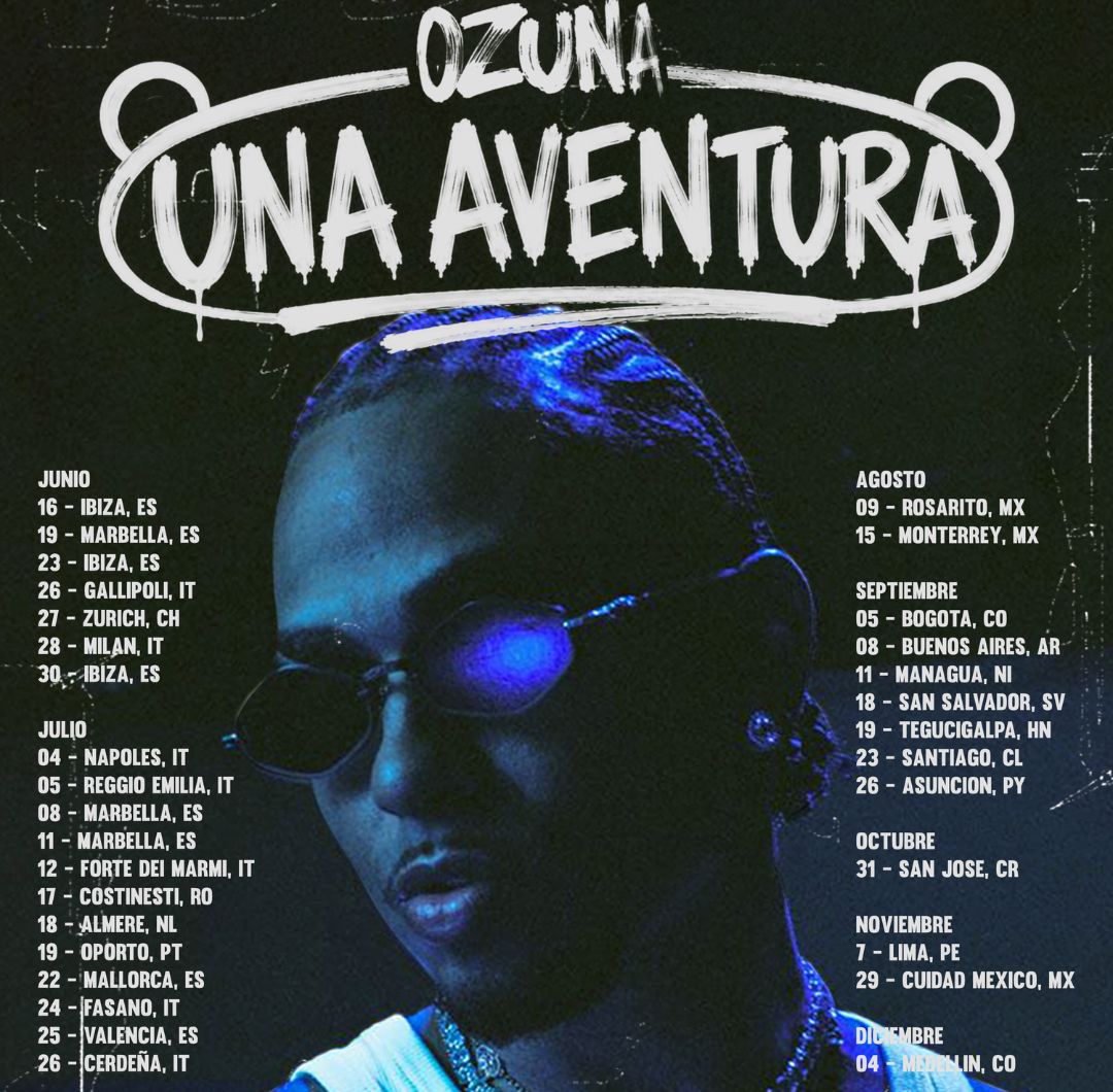 Ozuna confirmó su regreso a Colombia con dos conciertos como parte de Una Aventura World Tour, su nueva gira internacional