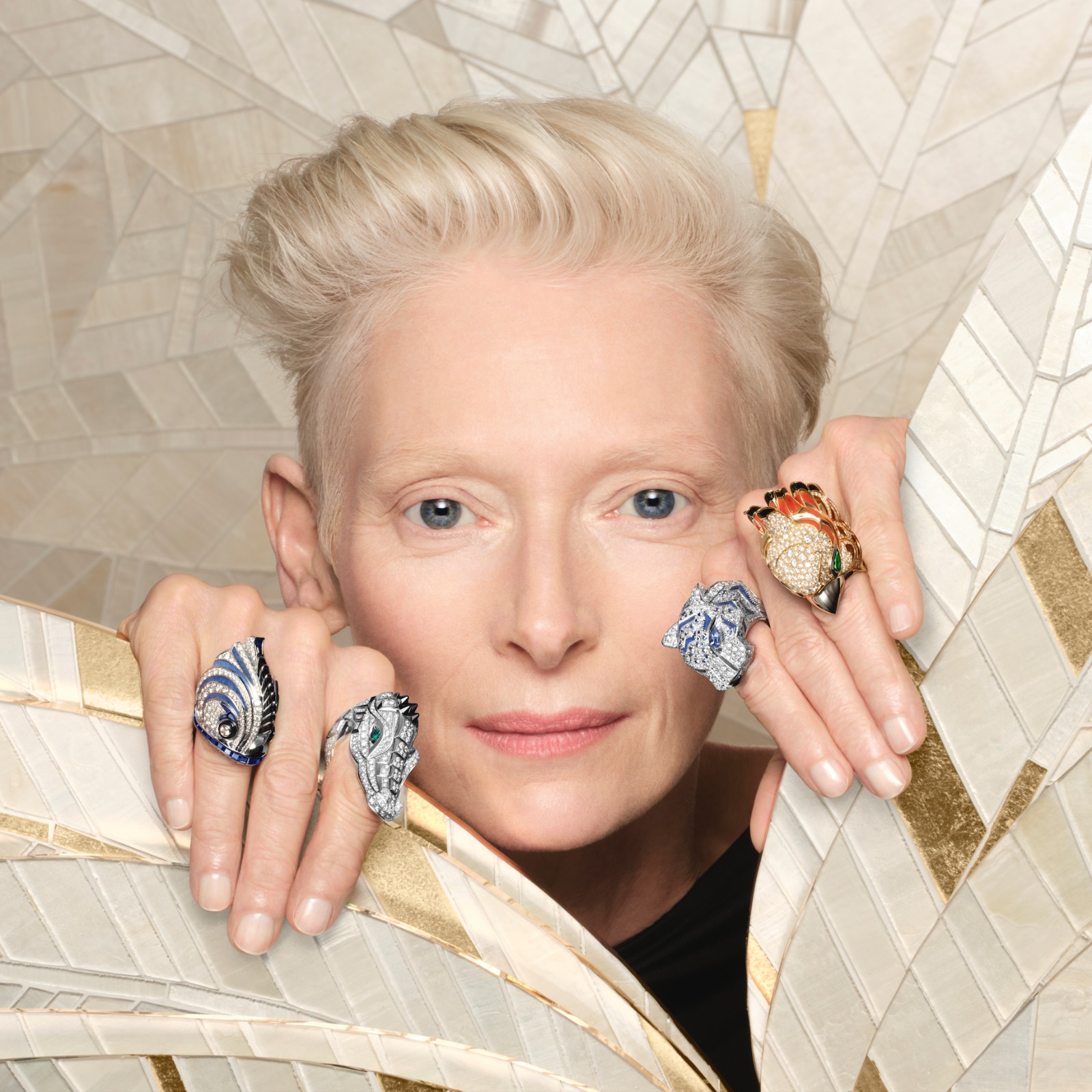 Cartier y Tilda Swinton